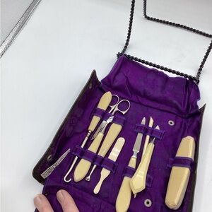 Vintage Art Deco Era  9 Piece Manicure Set from Germany